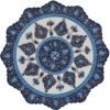 Decorative Copper Wall Plate Hand-Painted with Persian Minakari Enamel Narenj