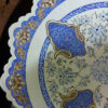 Decorative Copper Wall Plate Hand-Painted with Persian Minakari Enamel Tazhib