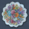 Decorative Copper Wall Plate Hand-Painted with Persian Minakari Enamel Heaven