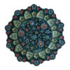 Decorative Copper Wall Plate Hand-Painted with Persian Minakari Enamel Floral