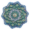 Decorative Copper Wall Plate Hand-Painted with Persian Minakari Enamel Taranom