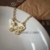 Handcrafted Resin Butterfly Necklace - Faranak Gold Toned Design