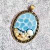 Handcrafted Resin Sea World Necklace - Bronze Toned Ocean Design