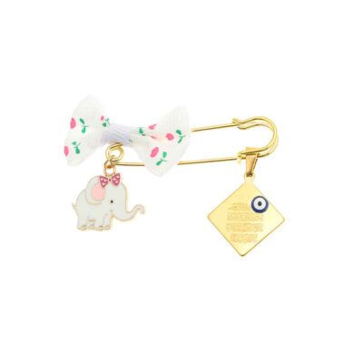 Elephant Brass Safety Pin Brooch – Islamic Kids Design
