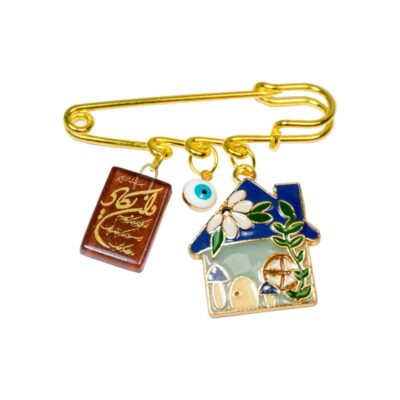 Grandma's House Metal Safety Pin Brooch – Islamic Newborn Design
