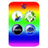 Islamic Pinback Button Set for Shia Muslims - Imam Ali Eid al-Ghadir Pin