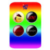 Islamic Pinback Button Set for Shia Muslims - Imam Hossein Muharram Pin