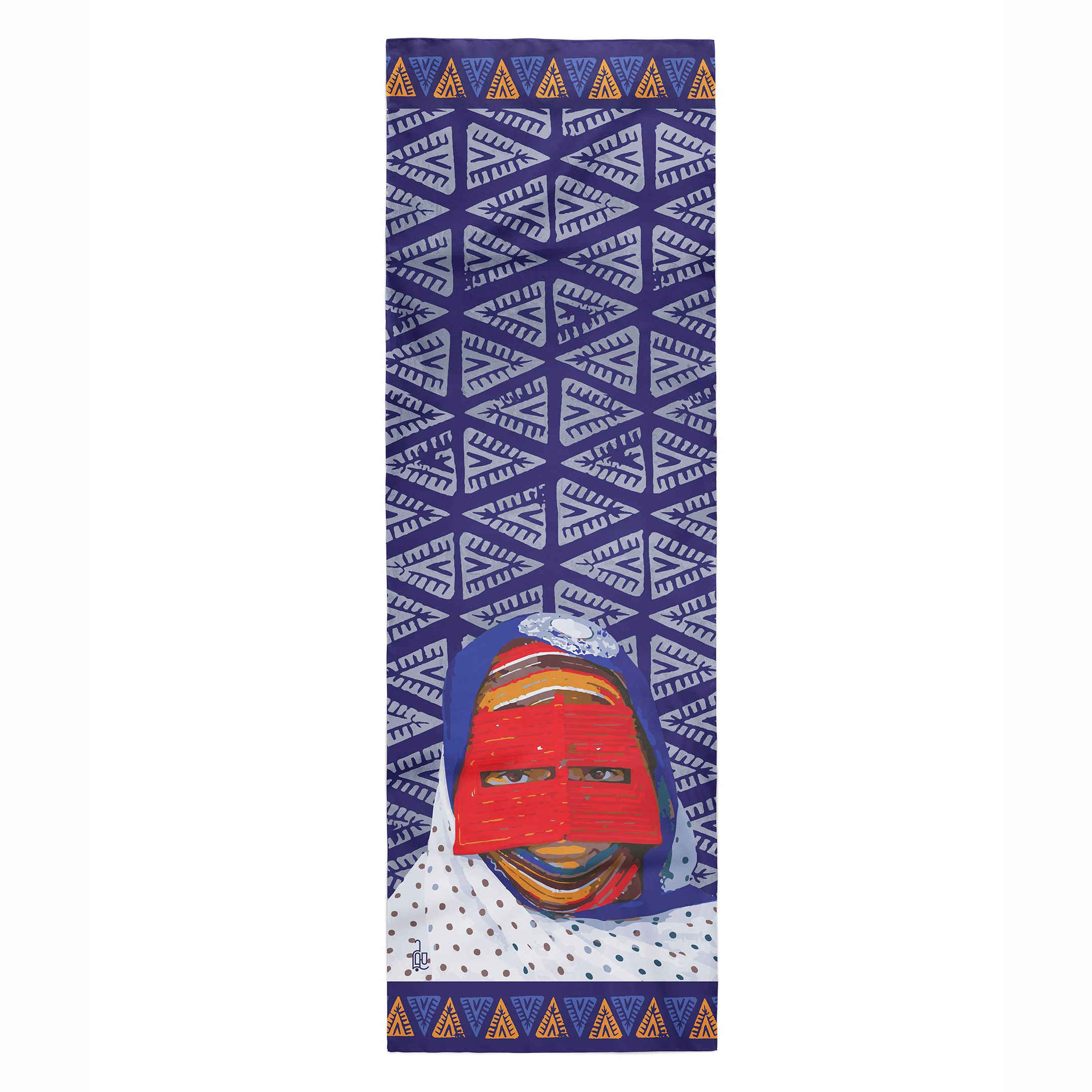 Persian Print Shawl for Women Artistic Model Dornaaz