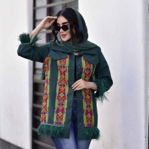 Persian Jacquard Manto Model Atrisa
