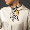 Persian Silk Neck Scarf for Women Luxe and Vibrant Square Khial