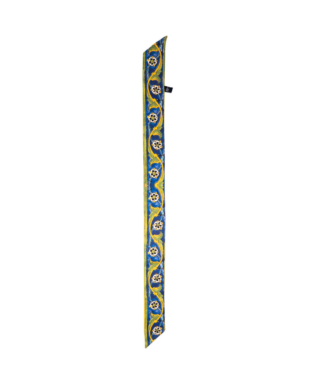 Persian Silk Neck Scarf for Women Luxe and Vibrant Square Zaagh