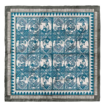 Persian Scarf for Women - Luxe and Vibrant Motif Hamam Golzar