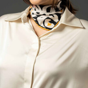 Persian Silk Neck Scarf for Women Luxe and Vibrant Square Khial