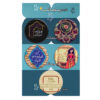 Persian Poetic Sentences Button Pin Set - Saba (5 pcs)