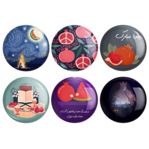Persian Set of 6 Pinback Buttons – Chelle Night