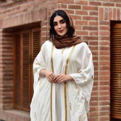 Elegant Butterfly Abaya with Airy Sleeves and a Soft Flowing Fabric