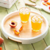 Modern Choobineh Wooden Serving Tray - Rustic Round Tray