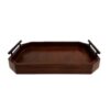Modern Orkid Wooden Tea Tray - Elegant Octagonal Tray