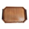 Modern Orkid Wooden Tea Tray - Elegant Octagonal Tray