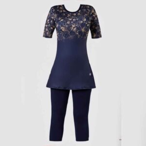 2 Piece Women’s Short Sleeve Swimsuit Model Floral