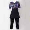 2 Piece Women's Short Sleeve Swimsuit Model Sima