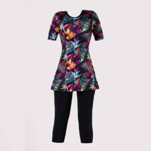 2 Piece Women’s Short Sleeve Swimsuit Model Vafa