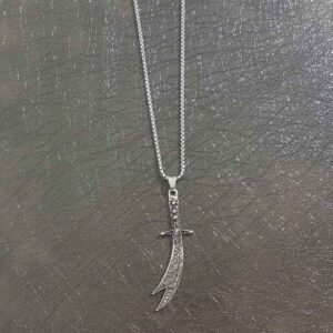 Zulfiqar Sword Necklace – Islamic Steel Sword Pendant