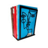 Face Design Metal Art Bookend – Bold Choice for Modern Shelves