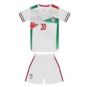 Boys’ Sardar Azmoun Iran National Team Jersey Sportswear Set – 2022