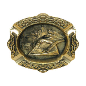 Hand Engraved Brass Ashtray – Artistic Intricate Design Kolah