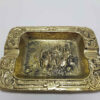 Hand Engraved Brass Ashtray – Artistic Intricate Design Yasna