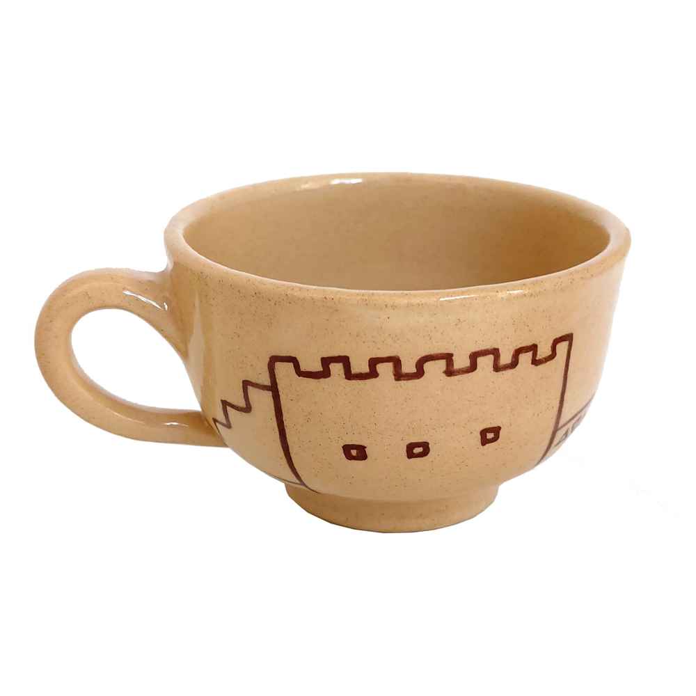 Persian Teacup Set with Saucer – Baadgir Pottery Design