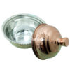 Handcrafted Persian Copper Sugar Bowl with Lid - Hammered Misagh