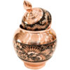 Handcrafted Persian Engraved Copper Sugar Bowl Almas