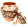 Handcrafted Persian Engraved Copper Sugar Bowl Almas