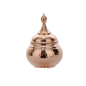 Handcrafted Persian Copper Sugar Bowl with – Hammered Faraz
