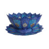 Decorative Bowl & Plate Hand-Painted With Persian Minakari Enamel Aseman