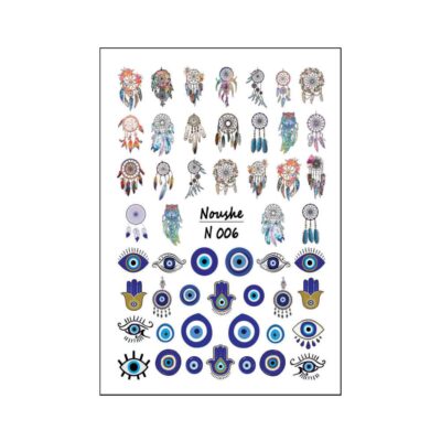 Evil Eye Nail Stickers - Dream Catcher Design
