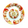 Persian Tea Saucer - Porcelain with Azin Design (Set of 6)