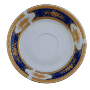 Persian Tea Saucer – Porcelain with Fardin Design (Set of 6)