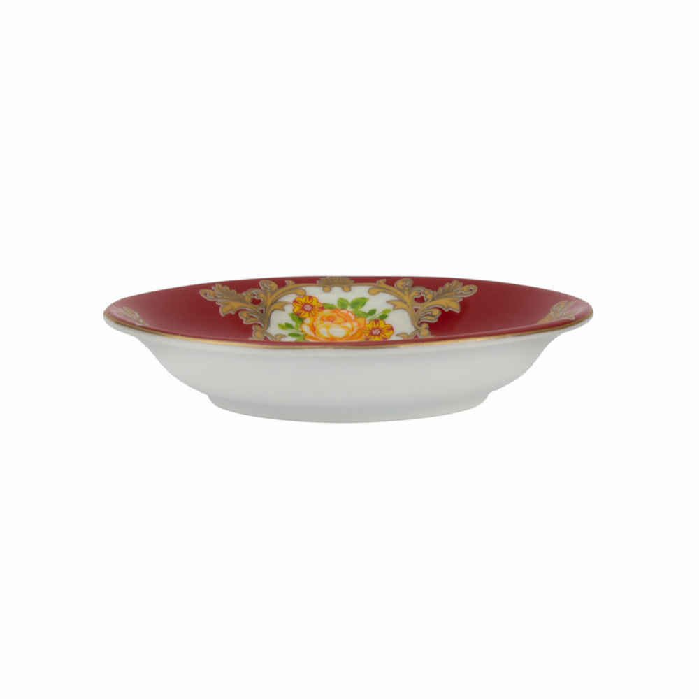 Persian Tea Saucer – Porcelain with Golbaran Design (Set of 6)