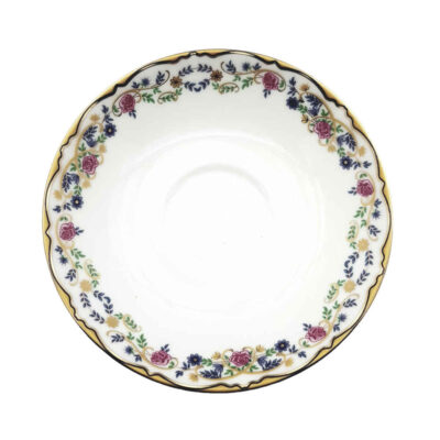 Persian Tea Saucer - Porcelain with Golestan Design (Set of 6)