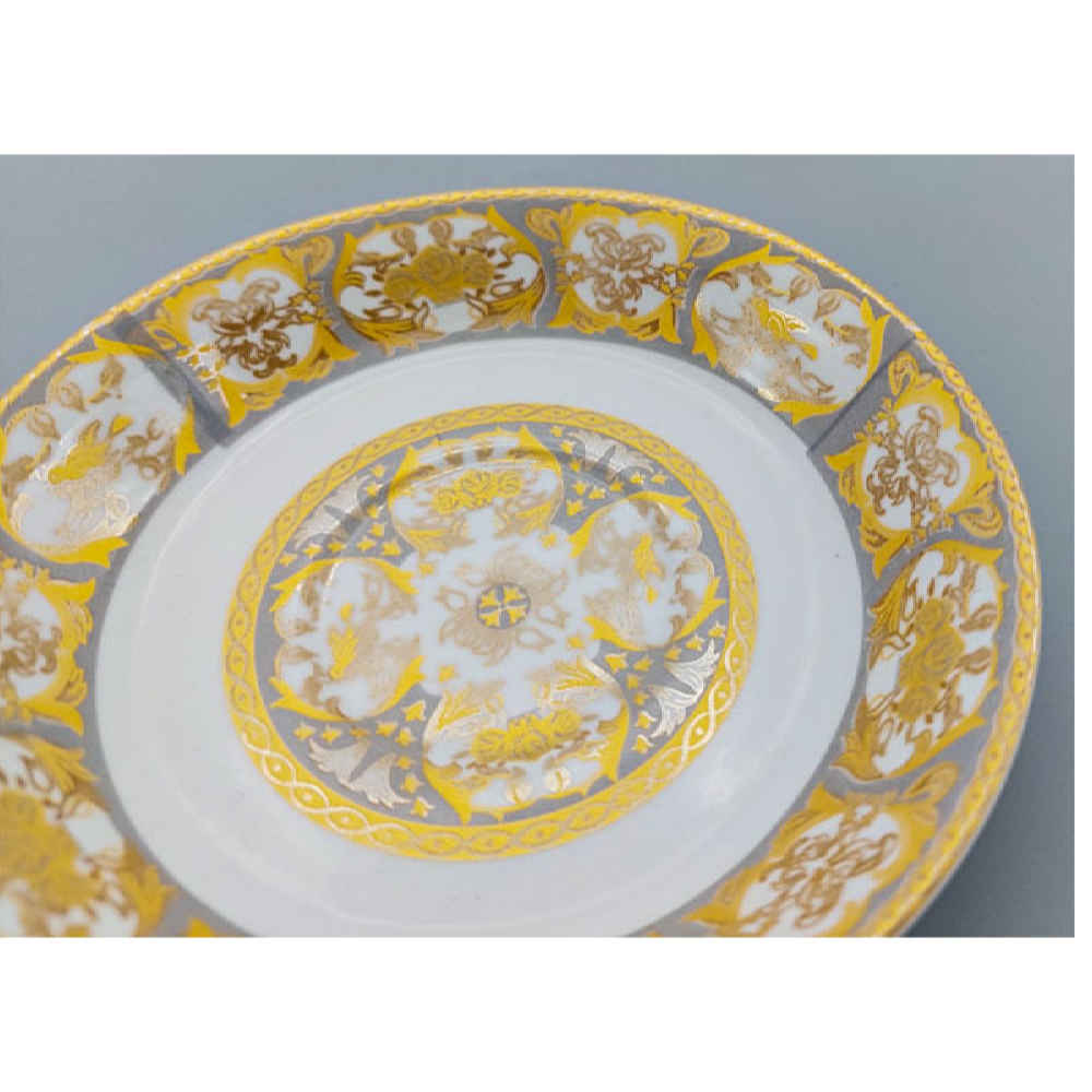 Persian Tea Saucer – Porcelain with Roniz Design (Set of 6)