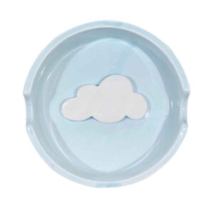 Handcrafted Ceramic Ashtray – Minimalist Cloud Design