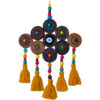 Handmade Evil Eye Wall Hanging - Traditional Yellow Amulet