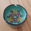 Persian Pottery Ashtray - Goldar Handmade Orange Dot Art