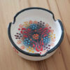 Persian Pottery Ashtray - Goldar Handmade Orange Dot Art