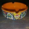 Persian Pottery Ashtray - Panah Minakari Enamel Design