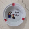 Persian Porcelain Ashtray - Funny Handmade Calligraphy Design