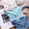 Handcrafted Macrame Crossbody Bag - White Boho Luxury Design